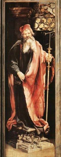 Matthias  Grunewald St Antony the Hermit France oil painting art
